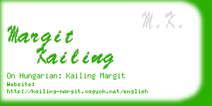 margit kailing business card